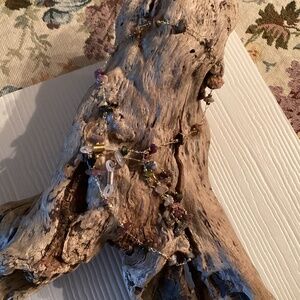 Handcrafted Tourmaline Eyeglass Gold Chain Lanyard 28”